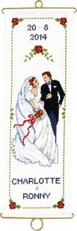 Broderipakke Veggteppe Bryllupsdagen - Permin