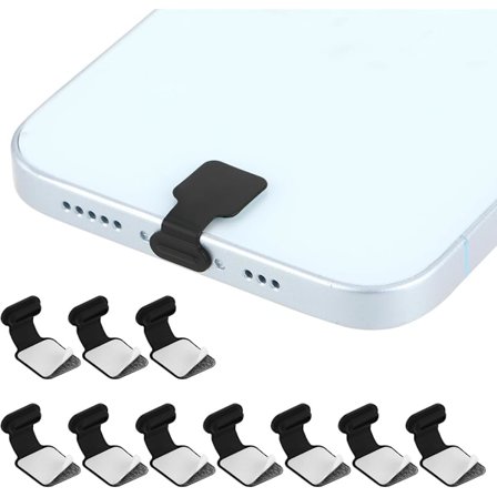 10 stk. silikone opladerbeskytter USB C portdæksel anti-støv opladningsport stikdæksler anti-tabt USB C-type hætte aftagelig klæbende mobiltelefon 