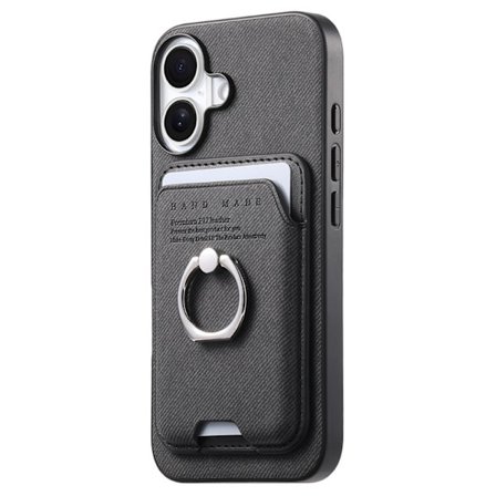 Kortholder Ring Stand Cover til Kompatibel med Samsung S24FE - Sort