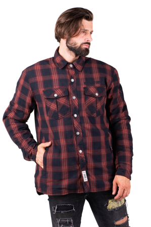 West Coast Choppers Austin Riding Motorcycle Shirt Red/Black L