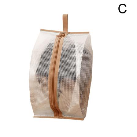 Bärbar Reseskoväska Organizer Förvaringsväska Zip Transparent