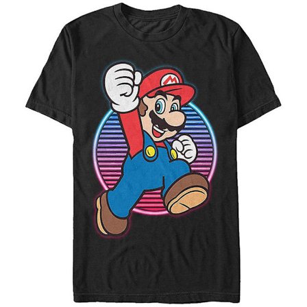 Neon Jump Super Mario T-shirt
