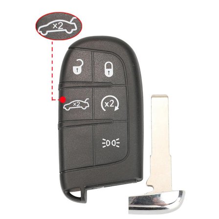 3/4/5BTN Ersättningsfjärrkontroll Smart Nyckelskal För Fiat 500 500L 500X Toro 2016 2017 2018 2019 Bilnyckelfodral SIP22 Blad