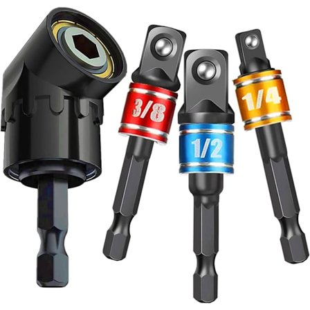 Impact-klassade hylsadapterset - 3 delar förlängningsborrbitshylsor