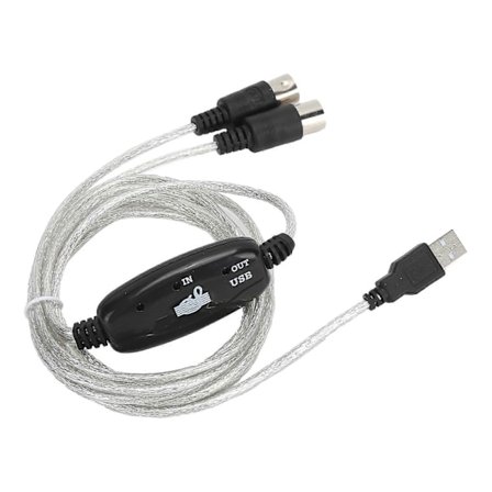 MIDI-kabel MIDI till USB-kabeladapter MIDI-omvandlare för XP / VISTA / OS X / Window7