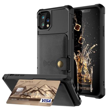 Skal med Kortfack - iPhone 11 Pro Svart