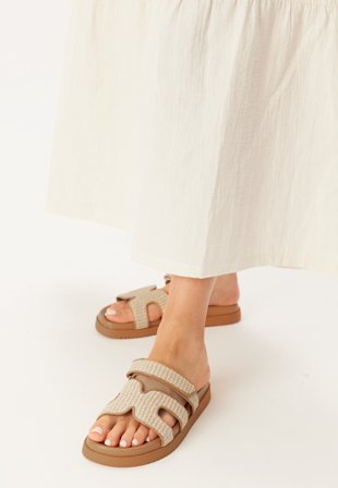 Steve Madden Missile Sandal NAT RAFFIA 41