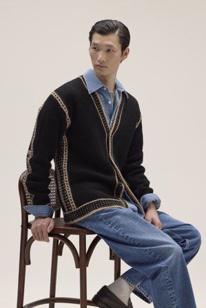 NN.07 August Cardigan Male Black