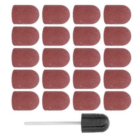 Nagelkonst Sliphatt Nagelborr Polering Slipning Slipband Set 13 x 19mm Brun