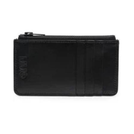 MM6 Maison Margiela Card Holder Sort, unisex Punge og Kortholder, Størrelse: ONE Size