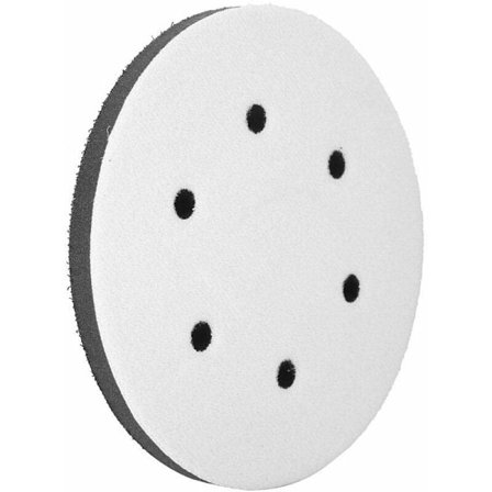 (6 hull, 125 mm) Svampmatte Pneumatisk tørr slipepute Flocked selvklebende skivebeskyttelsesplate for selvklebende sandpapirslip
