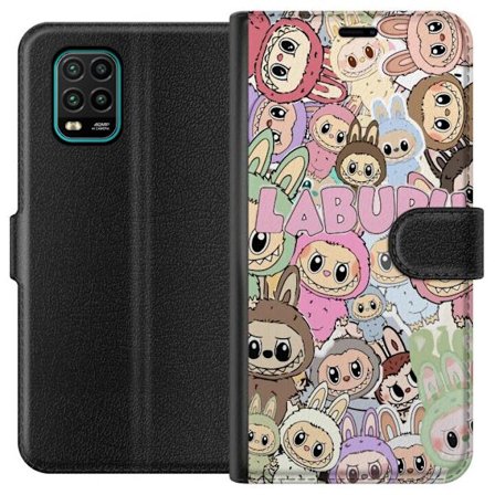 Kompatibel Tegnebogsetui til Xiaomi Mi 10 Lite 5G Rosa kawaii-komposition med søde animerede figurer og bløde former