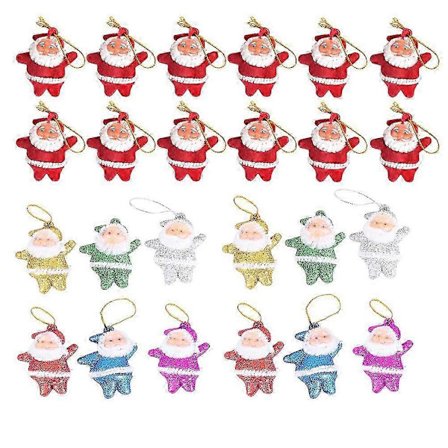 24 stk. Aphmau Plysj Mini Julenisse Hengende Anheng Mini Julenisse Dukke Glitter Mini Julenisse[D]