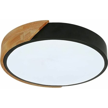 Minimalistisk Træ Loftlampe Til Bred Anvendelse, Kold Hvid 6000K Indendørs Belysning Med Øjenbeskyttelse, Ikke-dæmpbar Ultratynd Moderne Eg Og