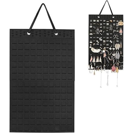 1 svart ørehengende pose, veggmontert øreheng