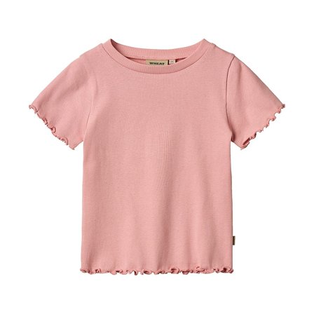 WHEAT Rib T-Shirt Short Sleeve Alicia Rose Str 152/12 år, Tøj & Bolig, Børnetøj, Børneundertrøjer