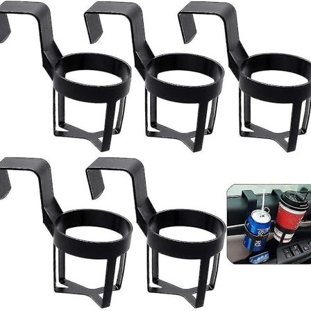 5 stk. justerbar sammenklappelig kopholder til bil