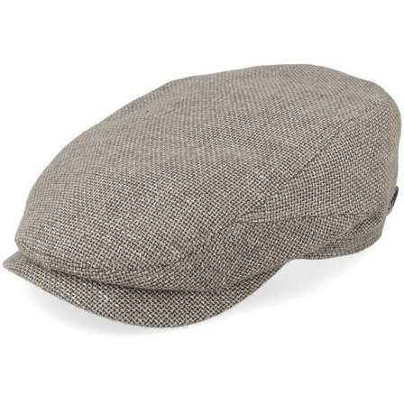 Stetson - Grå flatcap Keps - Driver Cap Virgin Wool/Linen Light Grey Flat Cap @ Hatstore