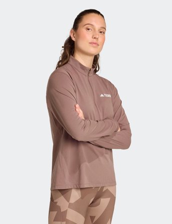 adidas Terrex W Mt Halfz Ls T - Brown - S