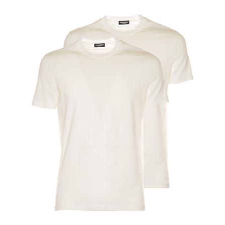 Dsquared2, T-Shirts Wit, Heren, Maat:XL