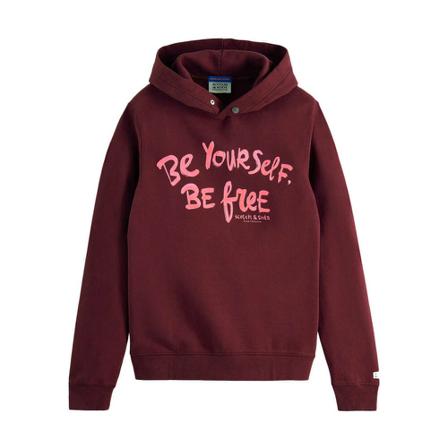 Scotch & Soda Hoodie , Rood , Heren , Maat: 2XL