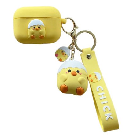 AirPods Pro söpö dinosaurus hahmo suojakotelo - Keltainen