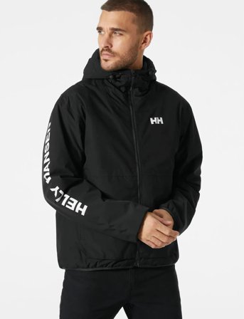 Helly Hansen Ervik Ins Rain Jacket - Black - L