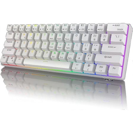 Rk61 Rgb Langaton/johdollinen 60% Kompakti Mekaaninen Näppäimistö, 61-näppäiminen Pieni Kannettava Peli- ja Toimistokäyttöön Sopiva Näppäimistö, Sopii