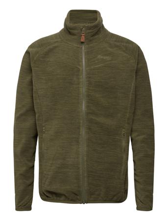 Hareid Fleece Jacket Nohood Sweat-shirts & Hoodies Fleeces & Midlayers Kakigrønn Bergans