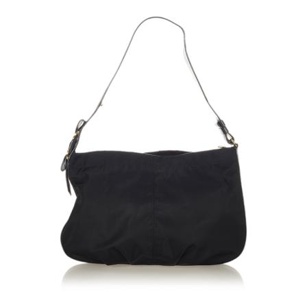 Salvatore Ferragamo Pre-owned, Vara nylon schoudertas Zwart, Dames, Maat:ONE Size
