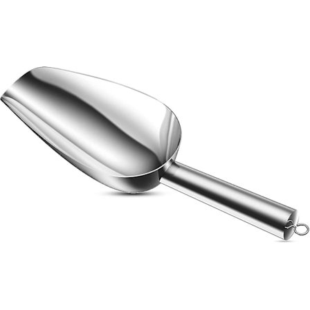 Ruostumattomasta teräksestä valmistettu jääkauha, metallikauhat keittiöbaarihäihin, paksu, astianpesukoneen kestävä