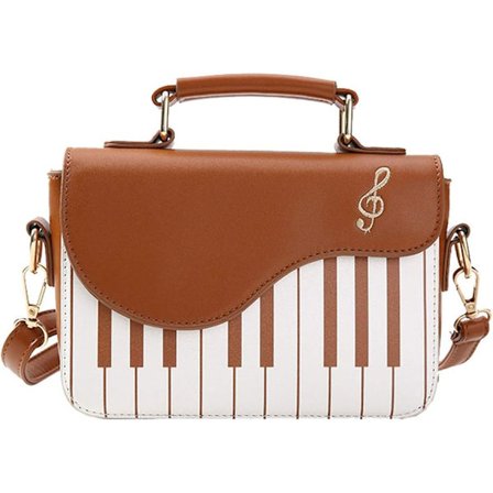Elegant Dame Piano Håndtaske Skuldertaske, Dame Crossbody Messenger Taske