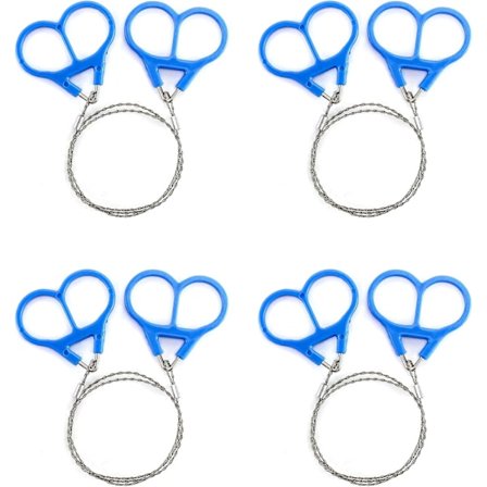 Rustfritt stål tråd sag (4-pakning) - Overlevelses kjede-sag