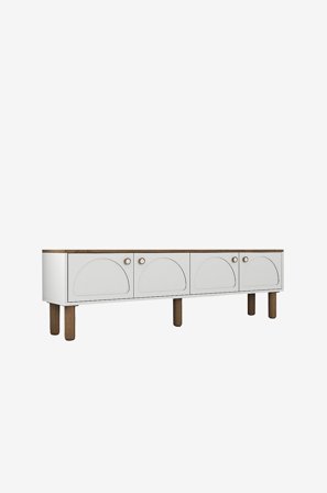 Hanah Home - Tv Enhet Bohem - Hvit - TV-benker & mediebenker - Fra Homeroom