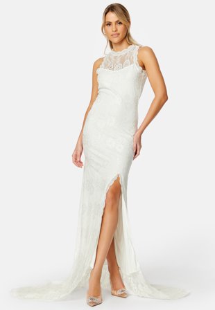 YAS Jakobe SL Maxi Dress Star White Klær