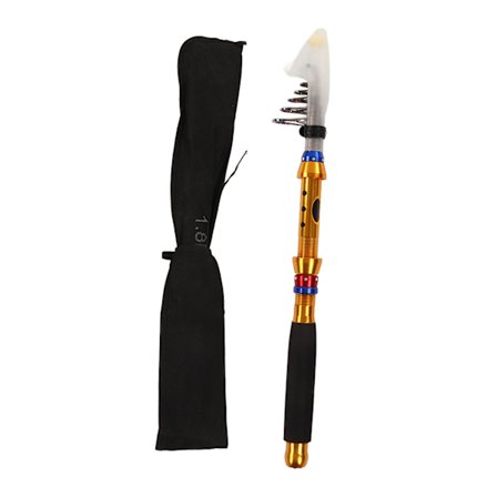 Teleskopisk fiskestang 1,8 m Høy følsomhet Lett ferskvannsstang med oppbevaringspose