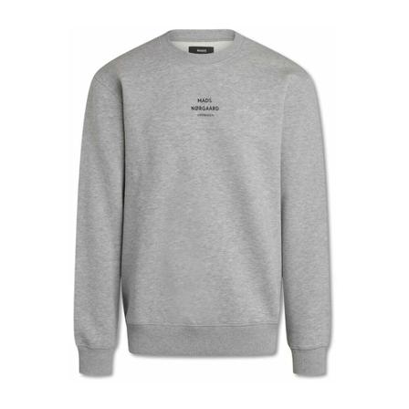 Mads Nørgaard Crewneck Logo Sweatshirt , Grijs , Heren , Maat: L