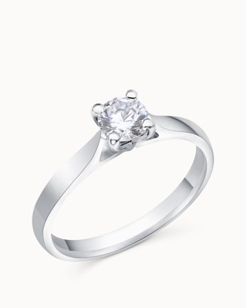 Solitairering Adriana 950 Platin Laboratoriedyrked Diamant 0.50 Carat