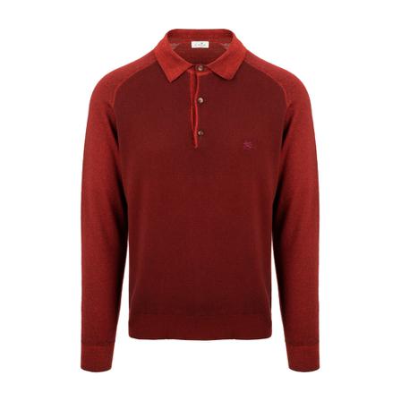 Etro Long Sleeve Tops Rød, Herre