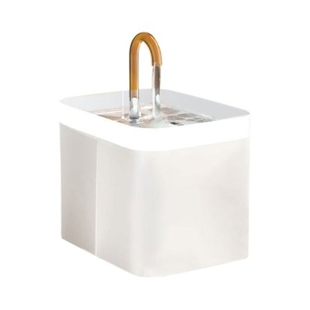 1,5L Automatisk Vandfontæne til Kat og Hund Vanddispenser Drikkeskål til Kæledyr Ny Transparent Hvid