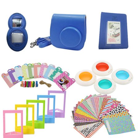 Instax Mini 8/9 Set: Färglinser, Selfiespegel & Album