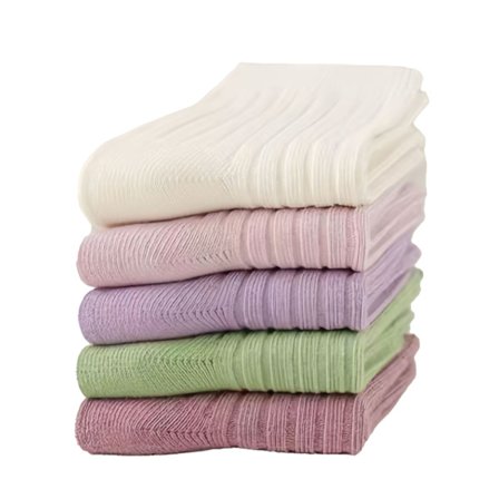 5 paria sukkia taaperoille, yksivärisiä, puolipohkeenkorkuisia, pehmeitä puuvillasukkia syksyyn ja talveen, koko L (15‐17 cm, 5‐8 vuotiaille)