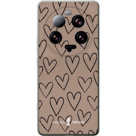 Yhteensopiva Puhelinkuori Xiaomi Xiaomi 13 Ultra Cactus and Friends - Earthy Sketch Hearts