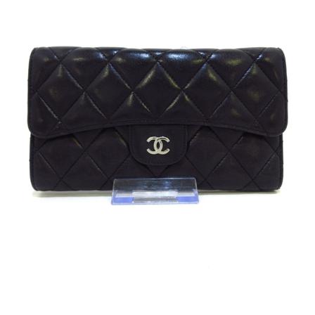 Chanel Vintage, Wallets Cardholders Zwart, Dames, Maat:ONE Size