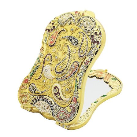 1 kpl Taskumirkki Kilven Muotoinen Tyylikäs Kannettava Taittuva Meikki Tarvike Pieni Peili Matkalle Ulkoilmaan Ostoksille