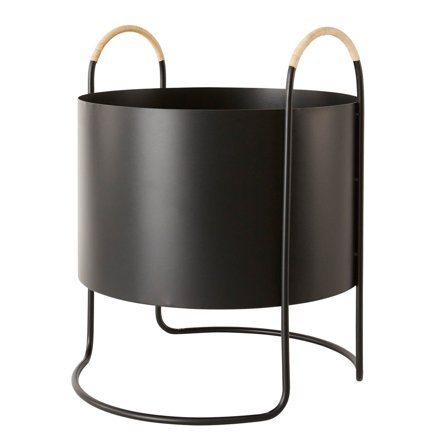 Oyoy living design Maki Plant Box Low kukkalaatikko, black