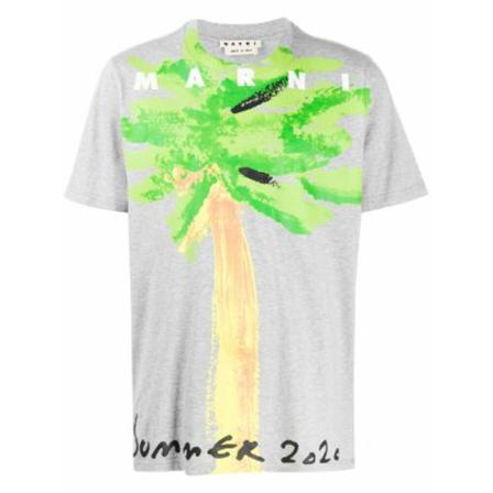 Marni T-Shirts Grå, Herre