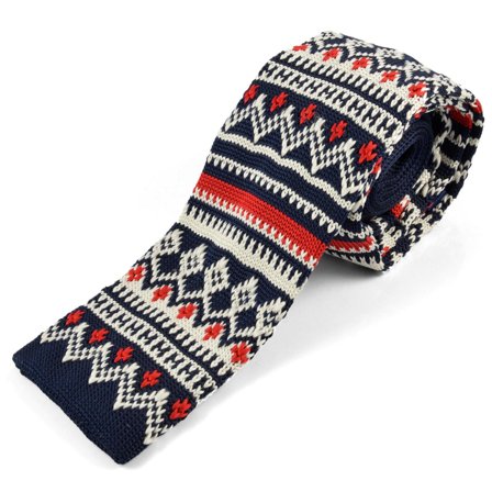 Winter Knitted Tie for Men - Christmas ties