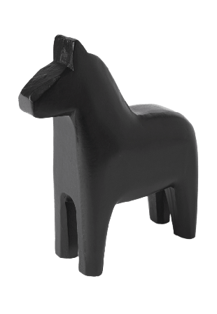 Åhléns Home Dekorationshäst 20 cm Inredningsdetaljer Svart ONESIZE