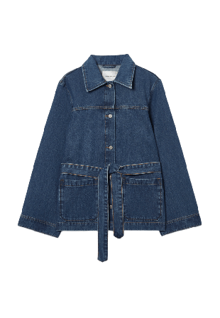 Carin Wester Jeansjacka med knytband YVIS Jackor Blå 42